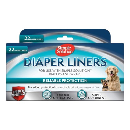 Simple Solution disposable diaper liners for both diapers and male wraps